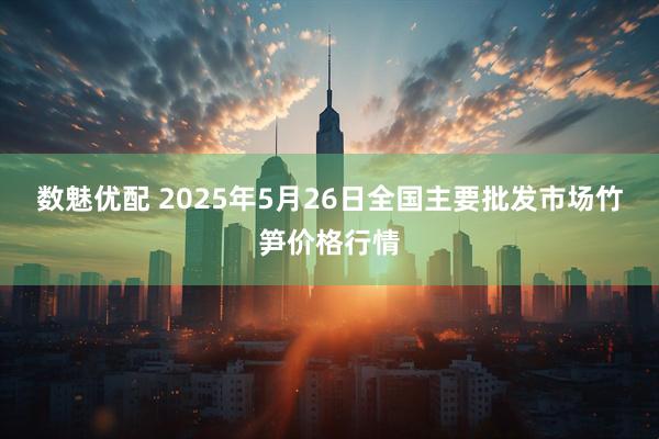 数魅优配 2025年5月26日全国主要批发市场竹笋价格行情