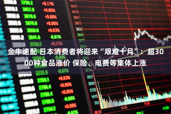 金牛速配 日本消费者将迎来“艰难十月”：超3000种食品涨价 保险、电费等集体上涨